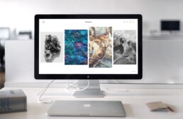 Website showcasing UI and graphic design.