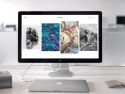 Website showcasing UI and graphic design.