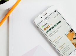 eCommerce site featured on a mobile device