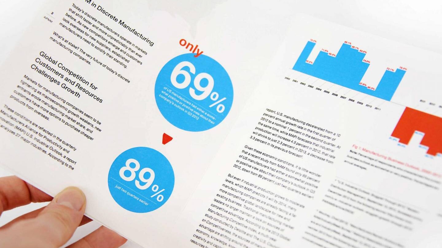 White Paper Design Example showcasing infographics.