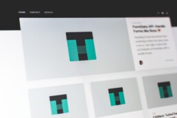 Corporate website design featuring logo