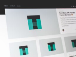 Corporate website design featuring logo