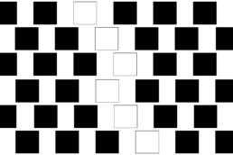 Checkered abstract art